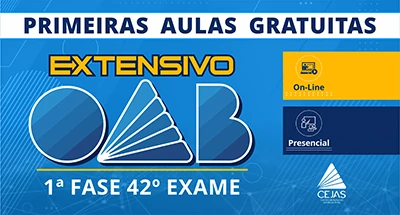 Primeiras Aulas Gratuitas - Extensivo OAB 1ª Fase - 42° Exame