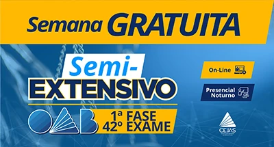 Primeiras Aulas Gratuitas - Semiextensivo OAB 1ª Fase - 42° Exame