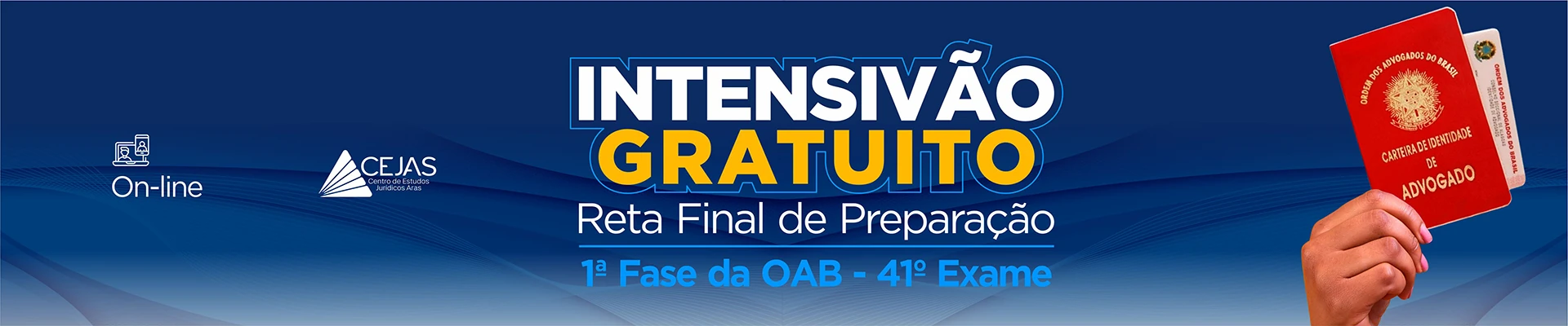 Intensivão Reta Final - OAB 1ª Fase - 41° Exame - Online GRATUITO