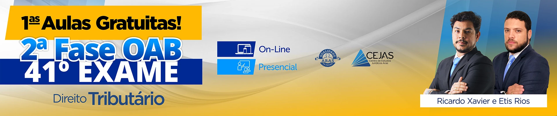 Primeiras Aulas Gratuitas - OAB 2ª Fase - 41º Exame - Direito Tributário