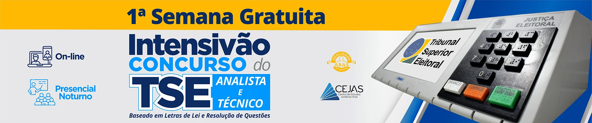 Primeiras Aulas Gratuitas - Intensivão TSE - Resolução de Questões