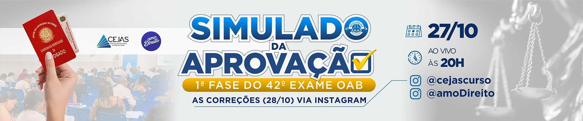 Simulado Gratuito da Aprovação - OAB 1ª Fase - 42° Exame