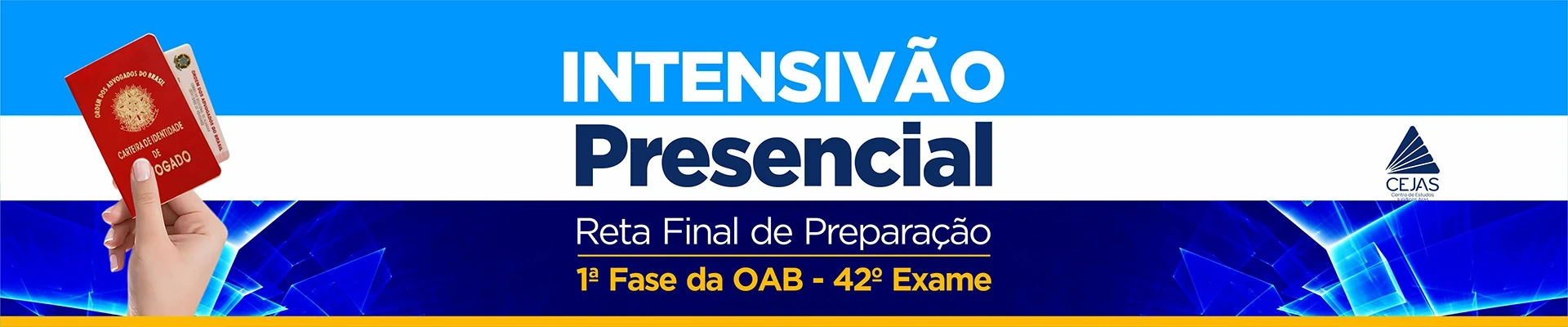 Intensivão Reta Final - OAB 1ª Fase - 42° Exame - Presencial Matutino