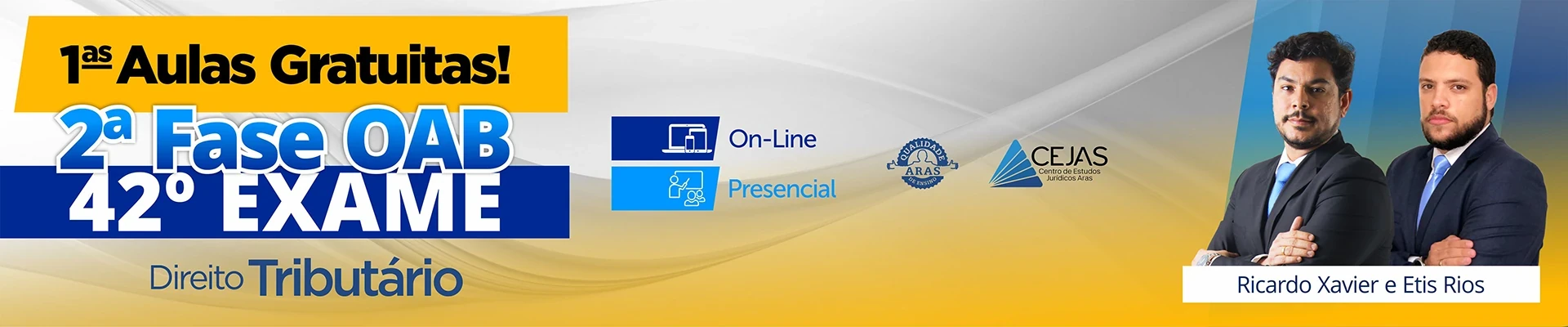 Primeiras Aulas Gratuitas - OAB 2ª Fase - 42º Exame - Direito Tributário