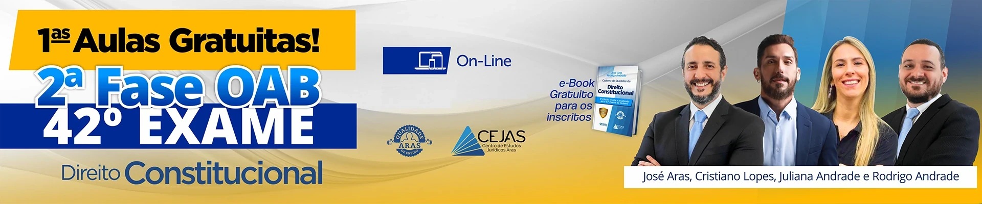 Primeiras Aulas Gratuitas - OAB 2ª Fase - 42º Exame - Direito Constitucional