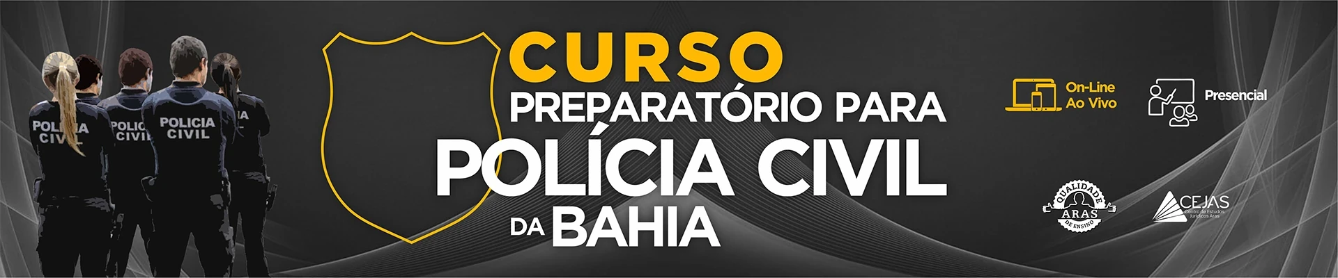 Concurso Polícia Civil da Bahia - Delegado, Investigador e Escrivão - Presencial